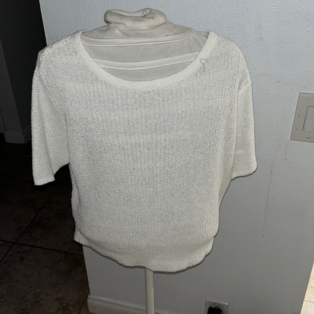 Open Back Sheer Top - medium size